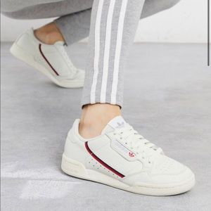 Adidas Original off white scarlet continental 80